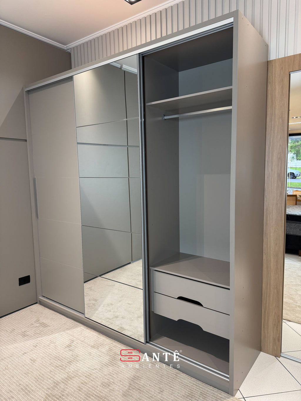 Roupeiro Alabama 100% MDF 2,30m