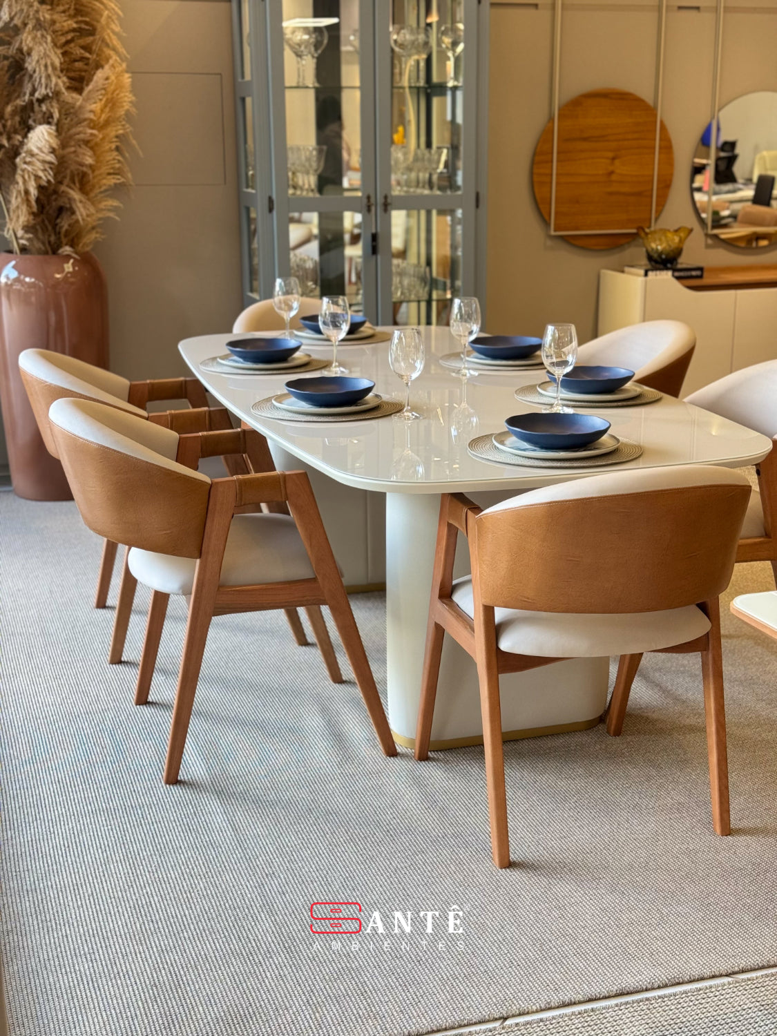 Mesa P Lintz 2.2 C/ Vidro Provincia Santê Ambientes