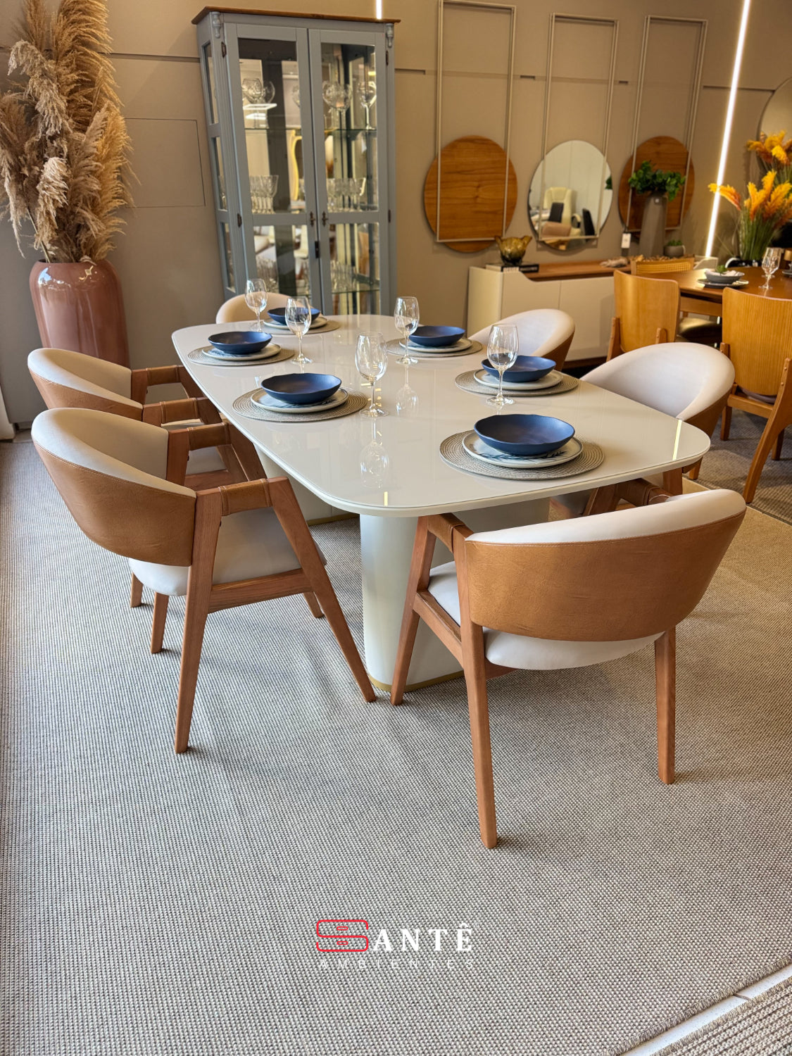 Mesa P Lintz 2.2 C/ Vidro Provincia Santê Ambientes