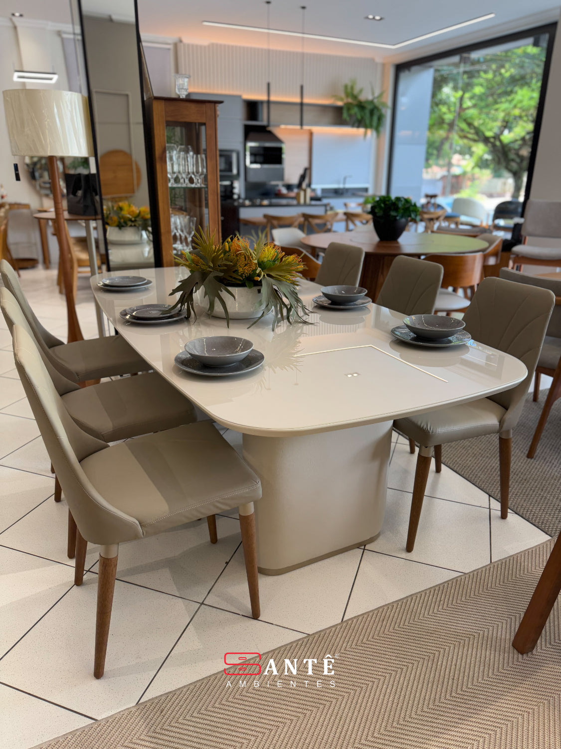 Mesa P Lintz 2.2 C/ Vidro Provincia Santê Ambientes