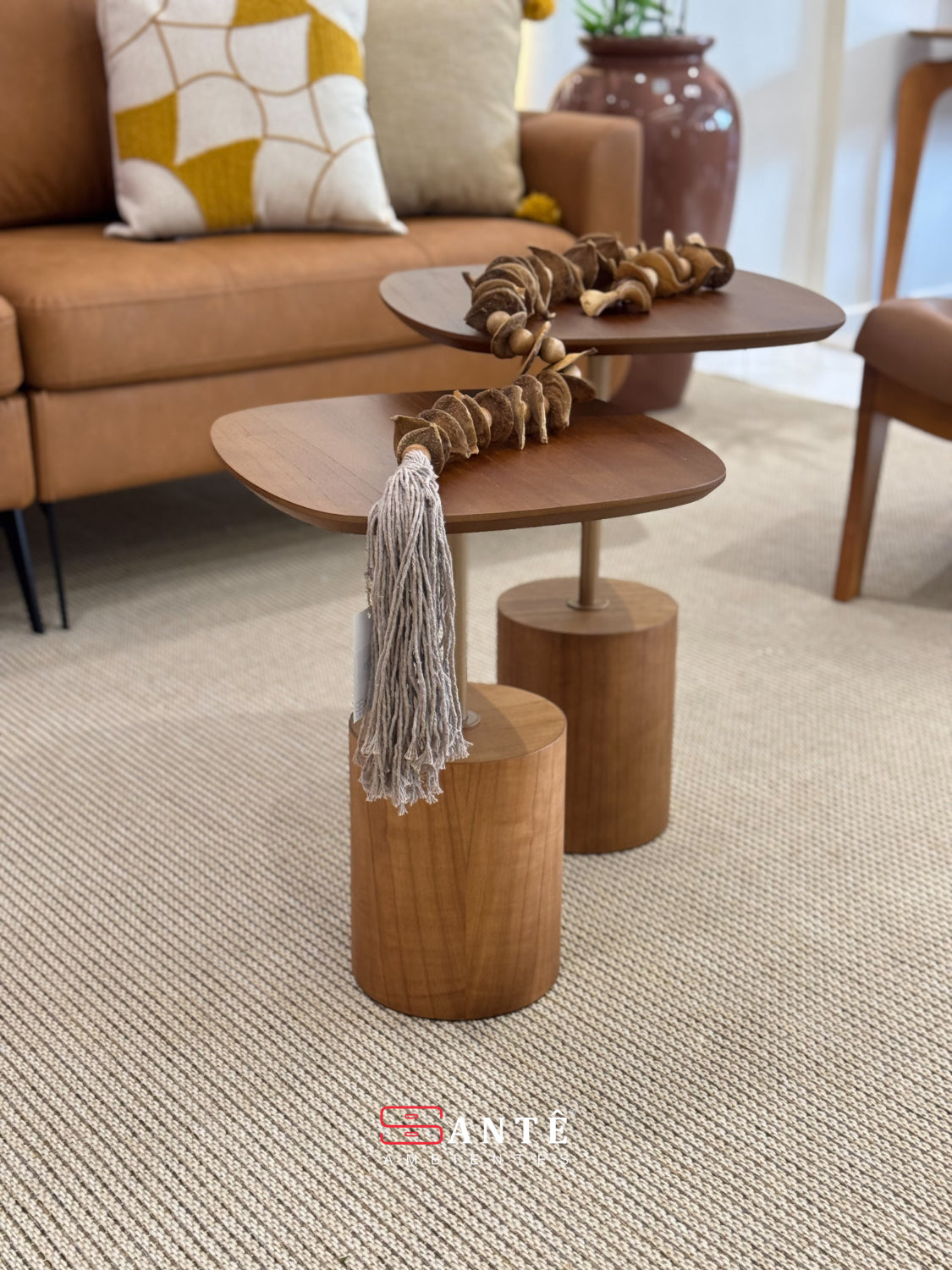 Mesa Lateral Tempo Luz 40X40 G Tempo Luz Santê Ambientes