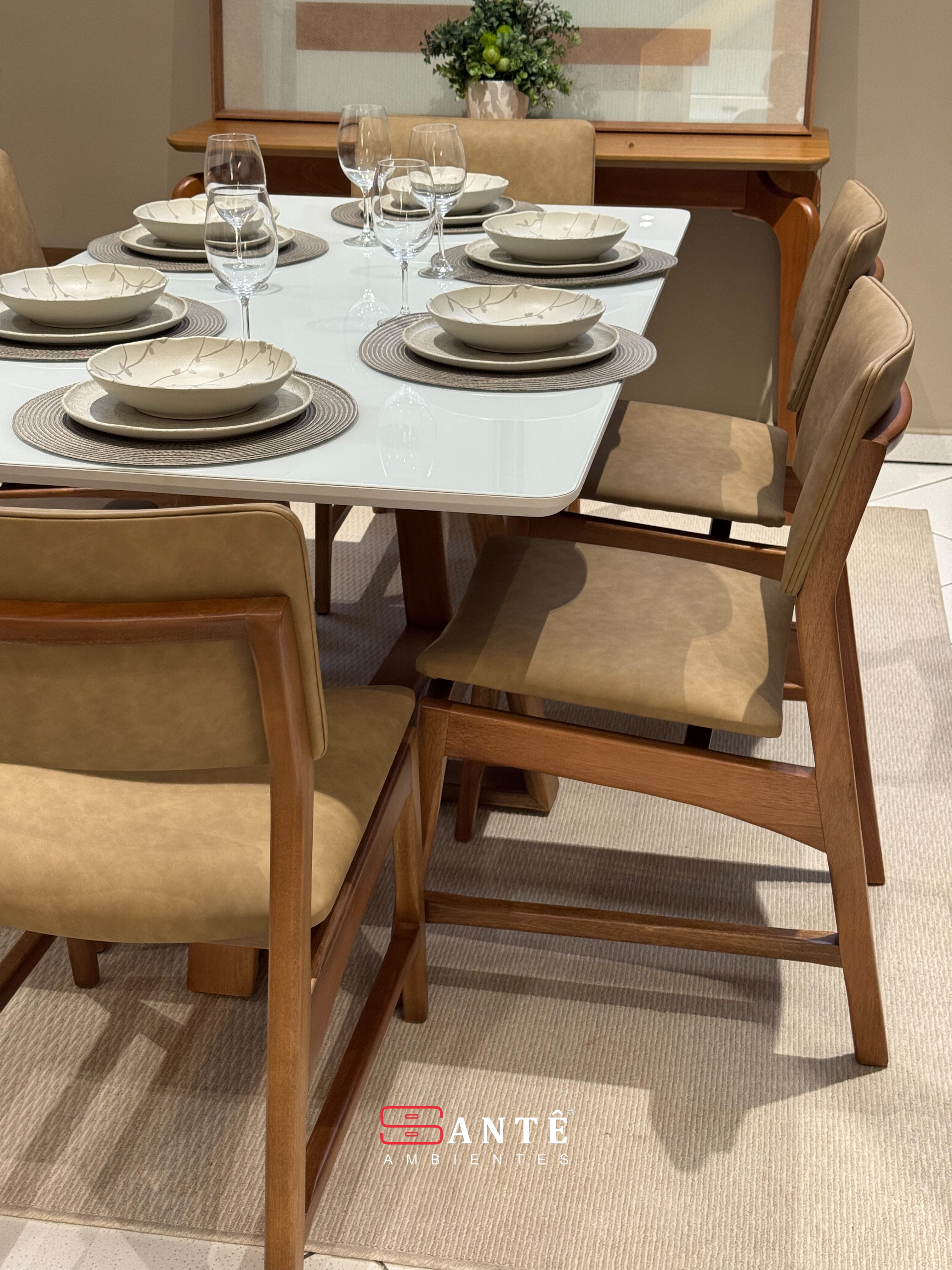 Cadeira R Cecilia Amendoa/Caramelo