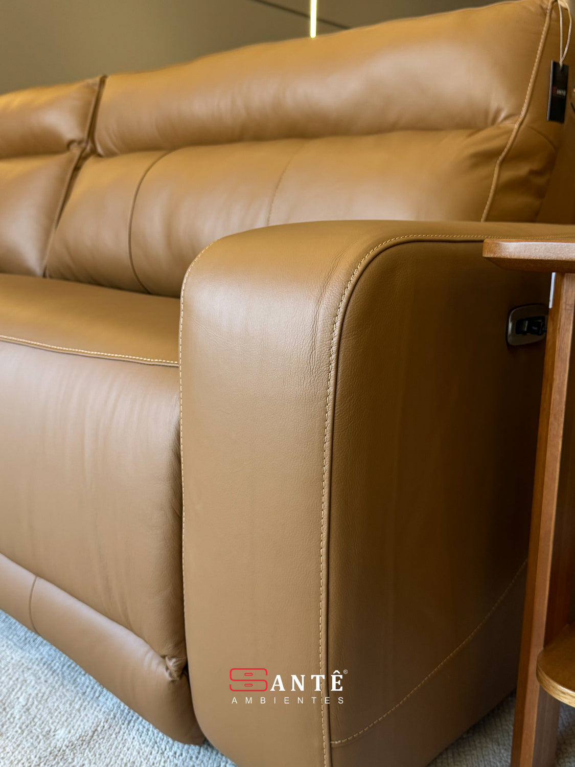 Estofado L Insieme 284 Bip Couro Padrao Santê Ambientes