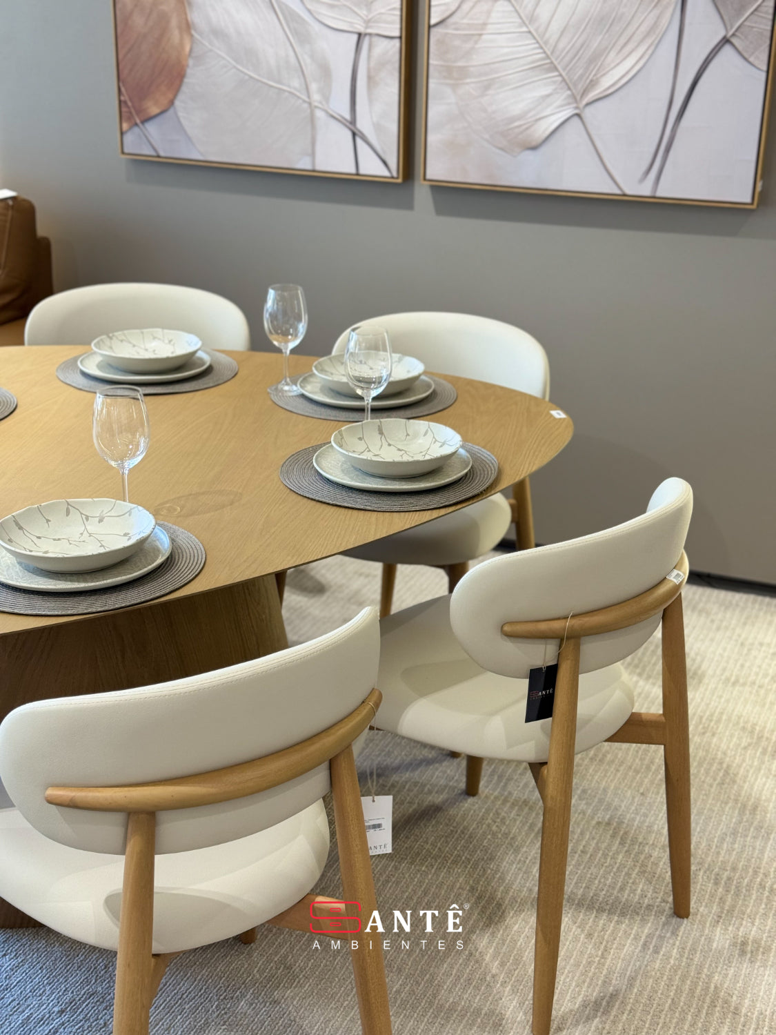 Mesa J Marcon Mia 165X140 Base J Marcon Santê Ambientes