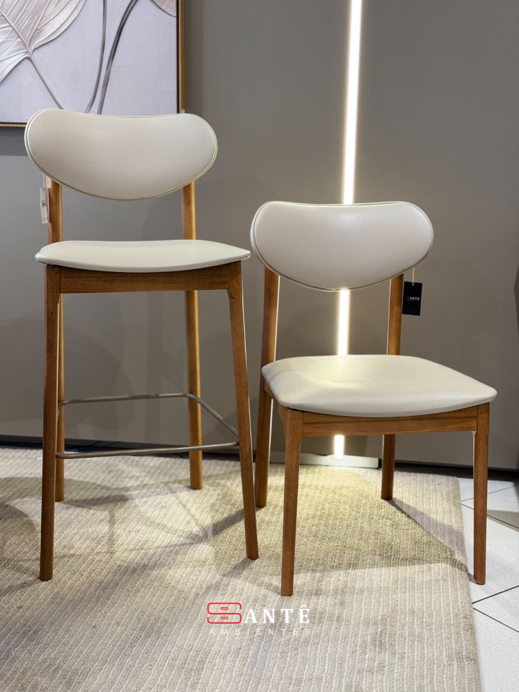 Banqueta S Catarina Metal Seiva Santê Ambientes