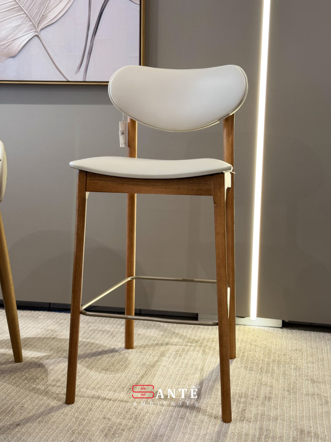 Banqueta S Catarina Metal Seiva Santê Ambientes