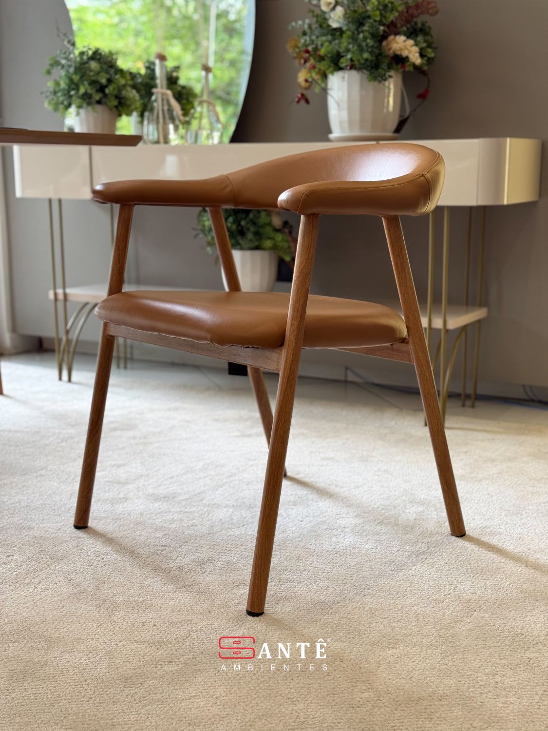 Cadeiras L Luana Pu Caramelo Legacy Santê Ambientes