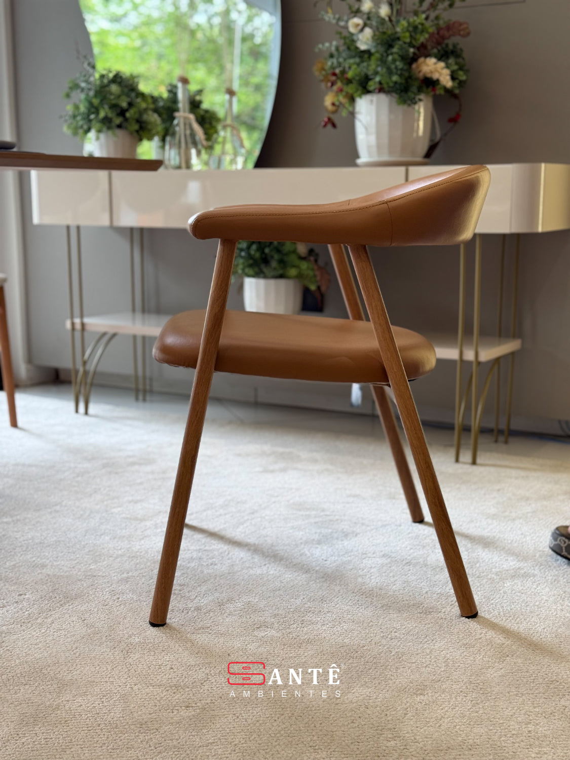 Cadeiras L Luana Pu Caramelo Legacy Santê Ambientes