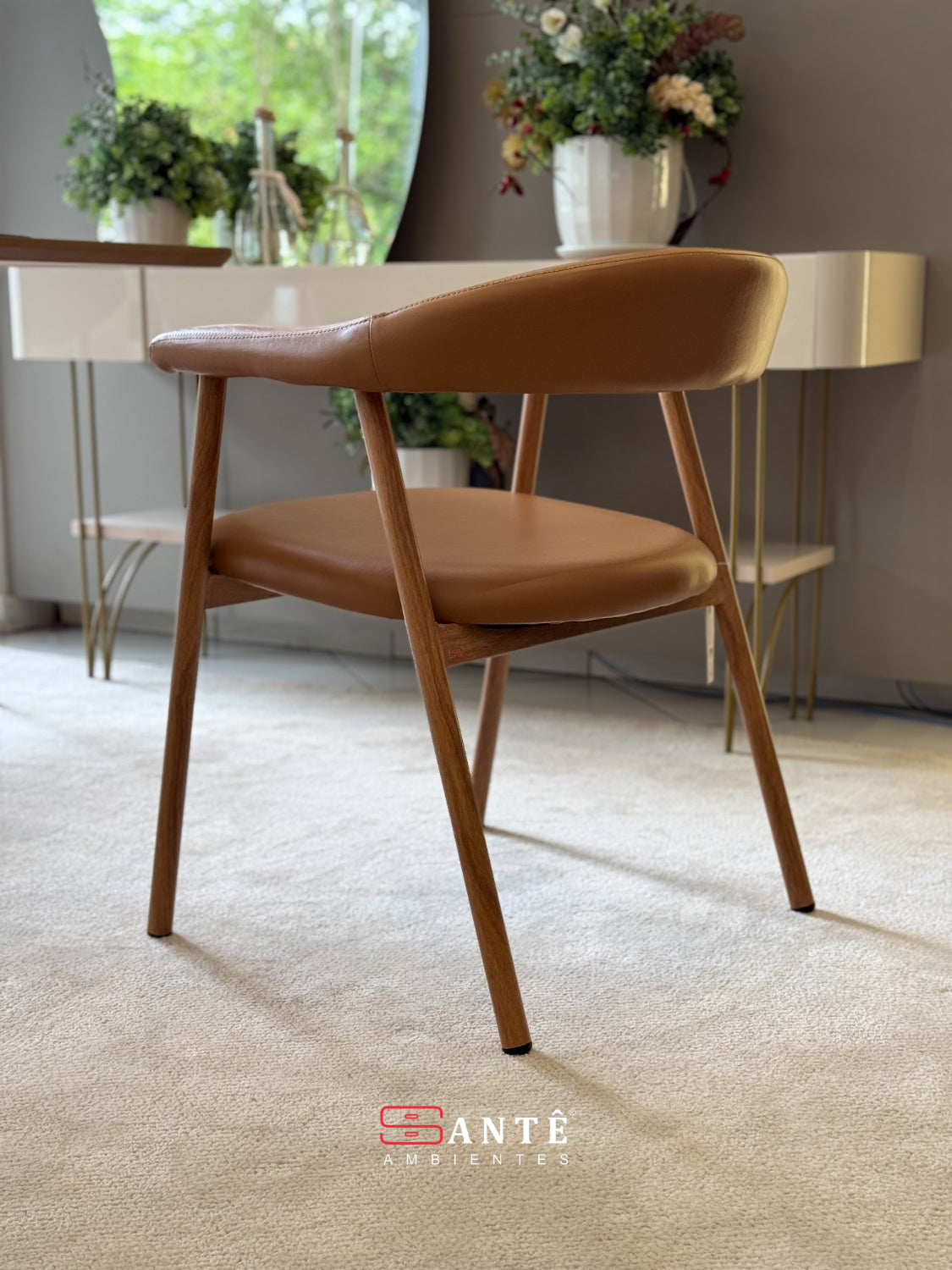 Cadeiras L Luana Pu Caramelo Legacy Santê Ambientes