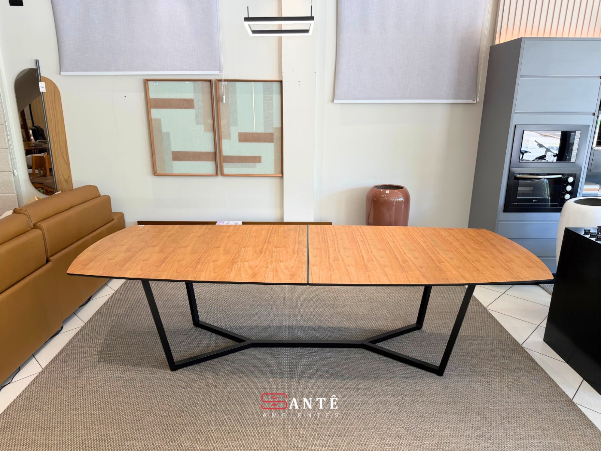 Mesa B Rubi 300X120 Tp Barril Boreal Santê Ambientes