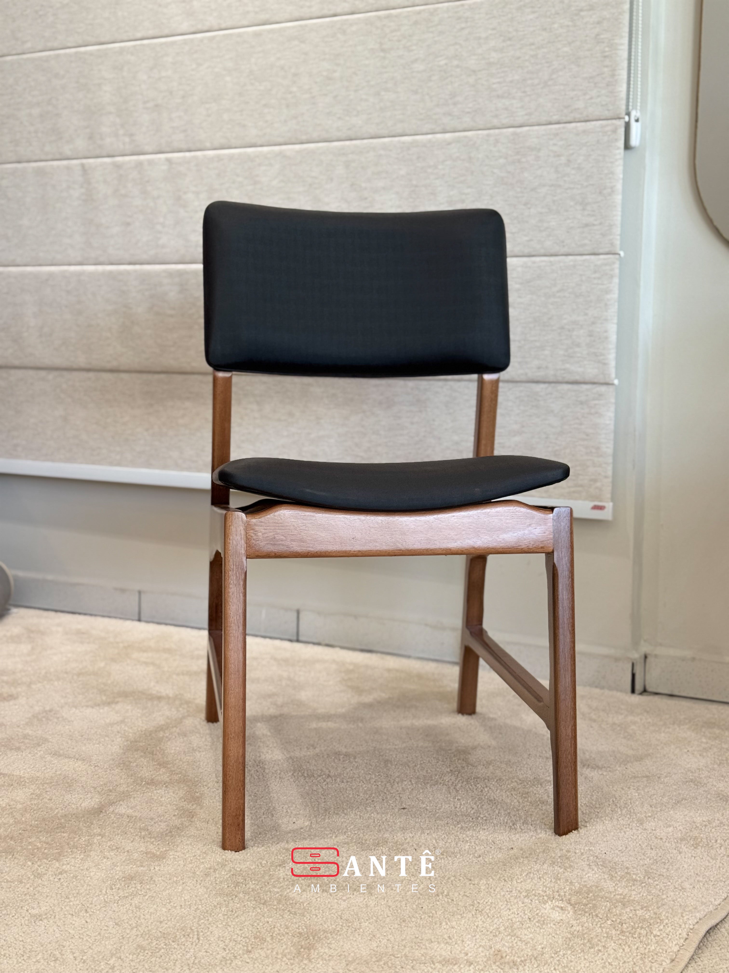 Cadeira R Cecilia Amendoa/Caramelo