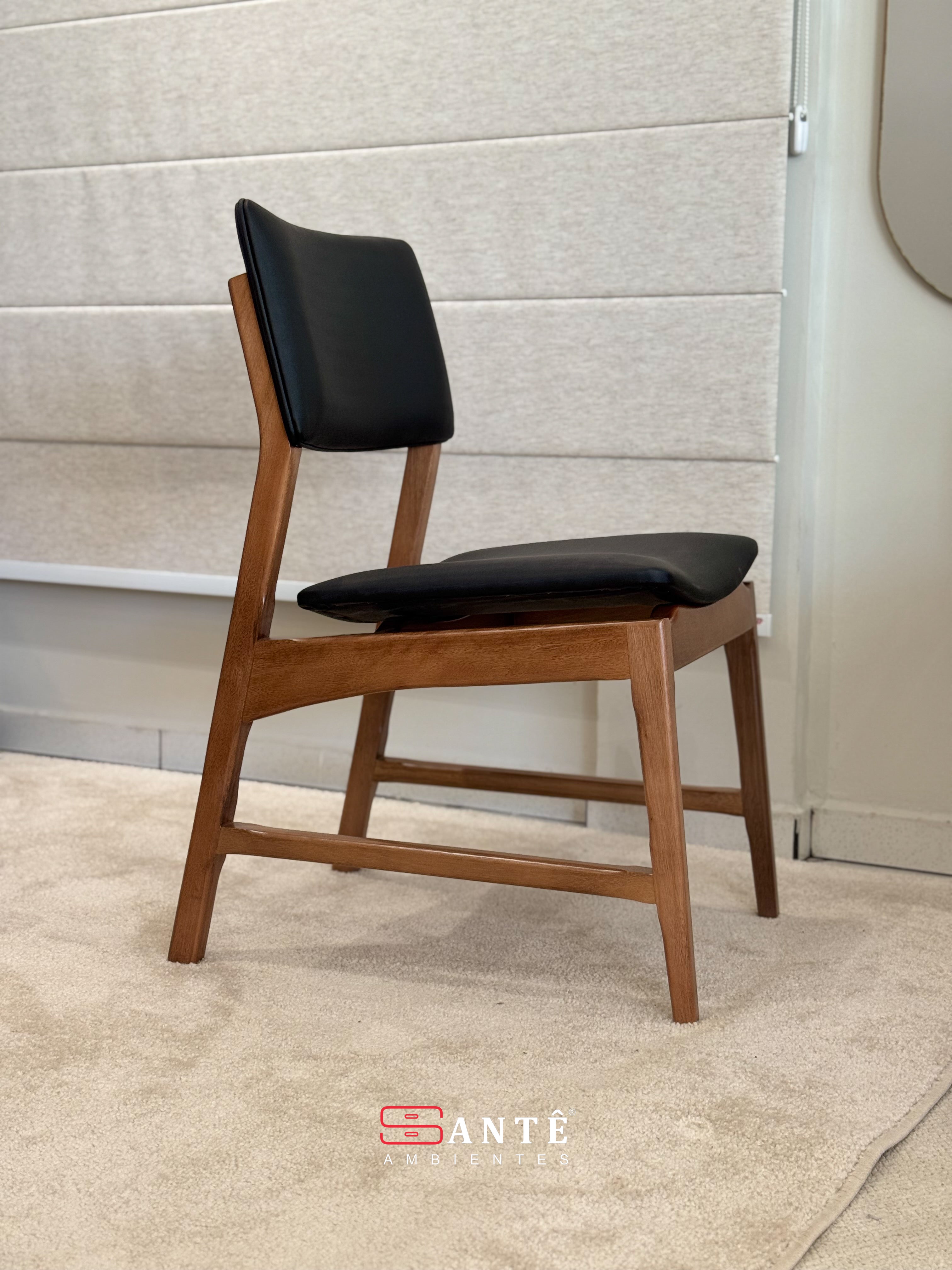 Cadeira R Cecilia Amendoa/Caramelo