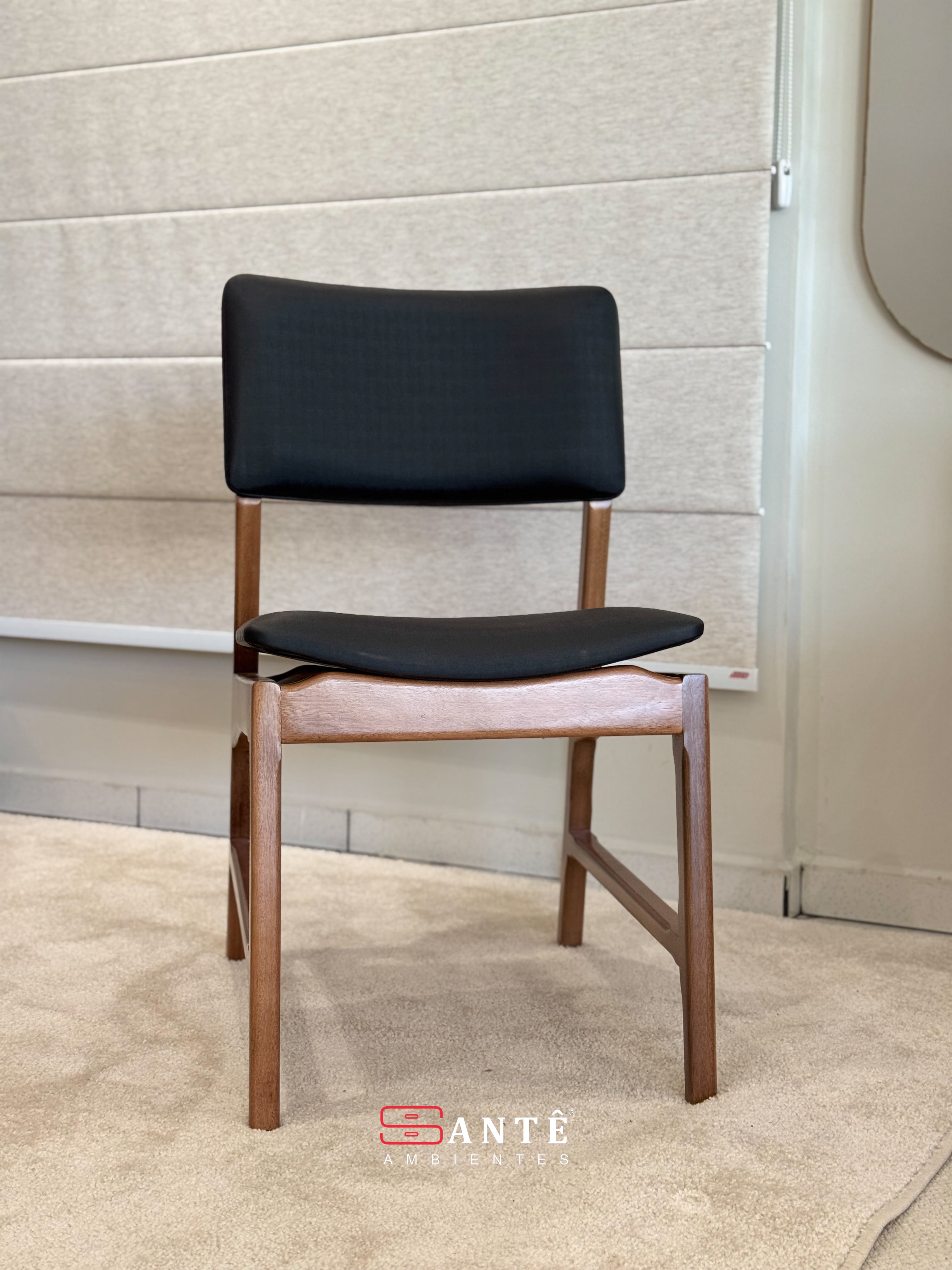 Cadeira R Cecilia Amendoa/Caramelo