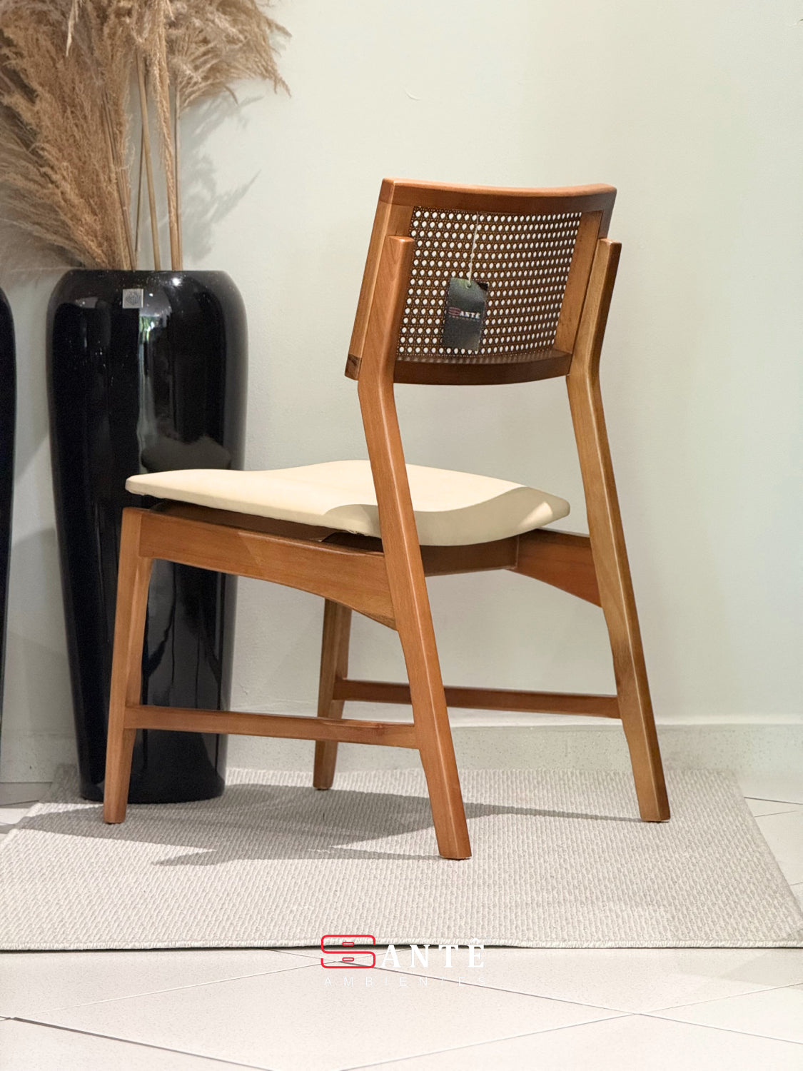 Cadeira R Kauane Amendoa Tela Rimac Santê Ambientes